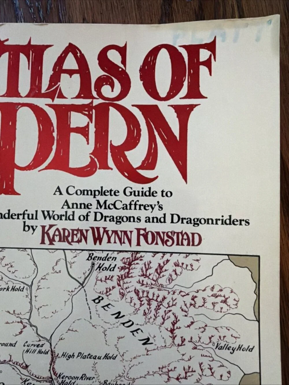 The Atlas of Pern by Karen Wynn Fonstad - 1st Edition Nov. 1984 Paperback